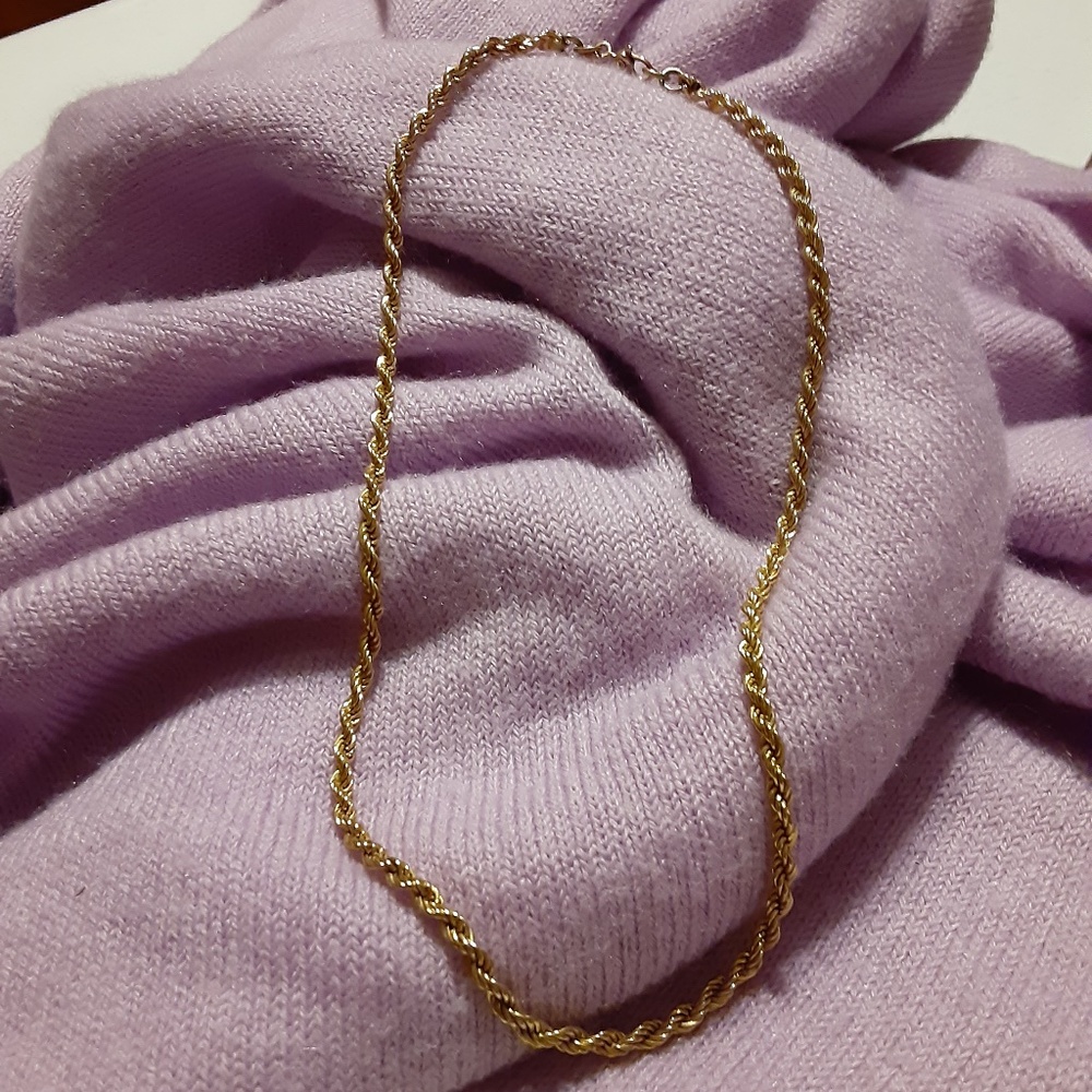 Monet Vintage Goldtone 16" Rope Necklace